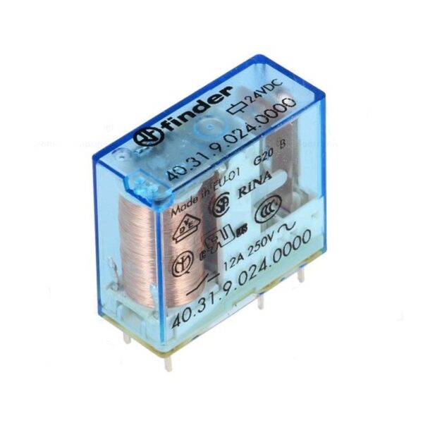 Finder (F.40.31.9.024.0000) MİNYA P.C.B. RÖL 1 CO-10A KONT 24V DC PİN:-3.5 MM