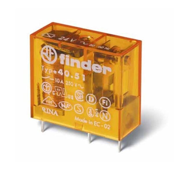 Finder (F.40.51.9.012.0300) MİNYA P.C.B. RÖL 1CO-10A KONT 12V