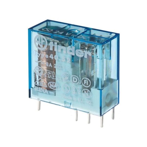 Finder (F.40.52.9.125.5000) MİNYATÜR PCB RÖLE 2CO 125V DC