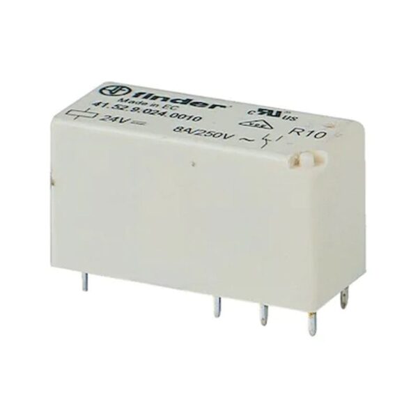 Finder (F.41.52.9.024.0010) KÜÇÜK PROFİLLİ 1 CO-12 A KONTAKLI 24 V DC PİN:3.5