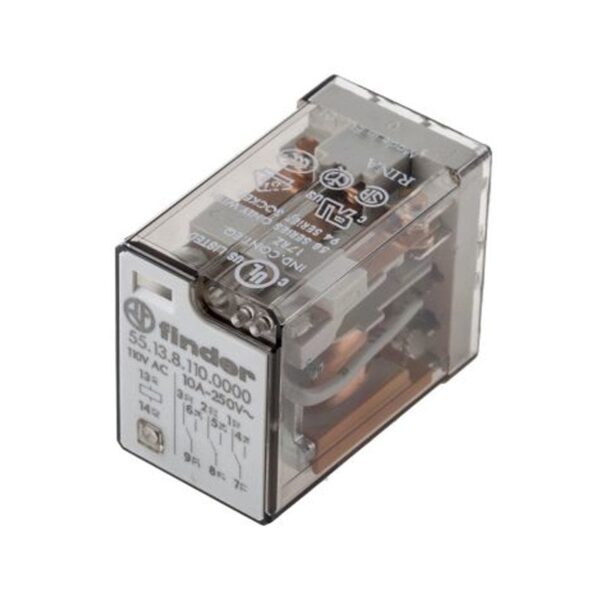 Finder (F.55.13.8.110.0000) GENEL KULLANIM 3 CO 10 A KONT 110 V AC