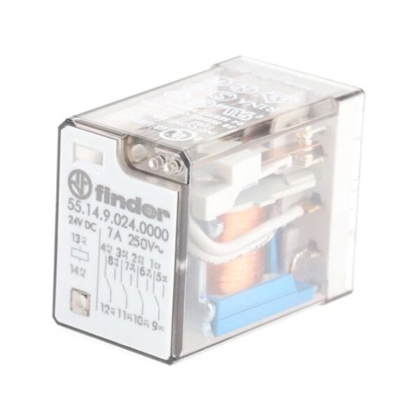 Finder (F.55.14.9.024.0000) PCB MONTAJ İĞNE TİP TERMİNAL 4CO 7A