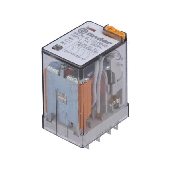 Finder (F.55.34.8.110.0040) GENEL KULLANIMLI 4CO-10A KONT AC 110V
