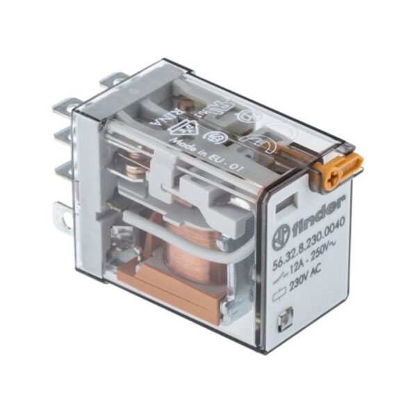 Finder (F.56.32.8.230.0040) MİNYATÜR GÜÇ RÖLESİ 2CO 12A 230V AC