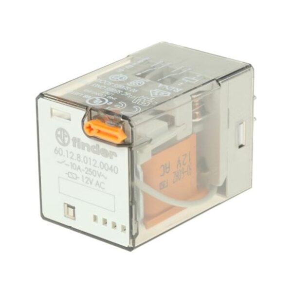 Finder (F.60.12.8.012.0040) GENEL KULLANIMLI 2 CO -10 A KONTAKLI 12 V AC 8 Pİ