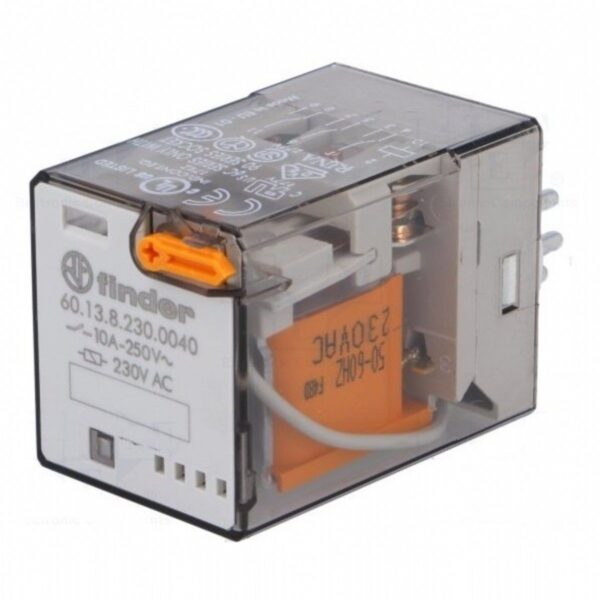 Finder (F.60.12.8.048.0040) GENEL KULLANIMLI 2 CO -10 A KONTAKLI 48 V AC 8 Pİ
