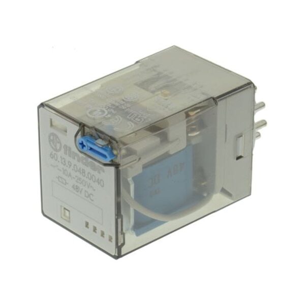 Finder (F.60.13.9.048.0040) GENEL KULLANIMLI 3 CO  -10 A KONTAKLI 48 V DC 11Pİ