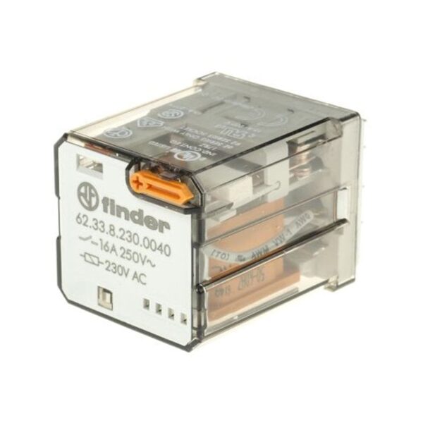 Finder (F.62.33.8.230.0040) GÜÇ RÖLE 3CO-16A KONTAKLI 230 V AC