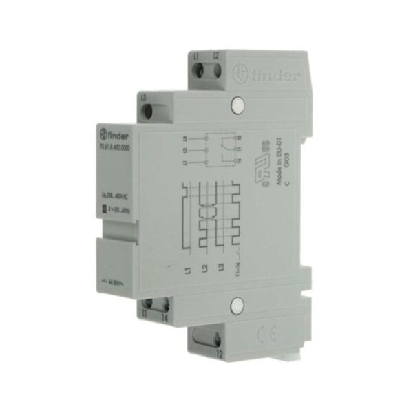 Finder (F.70.61.8.400.0000) FAZ KAYBI VE FAZ ROTASYONU İZLEME RÖLESİ 400 VAC