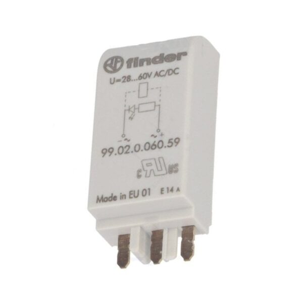 Finder (F.99.02.0.060.59) YEŞİL LED 28-60V AC/DC