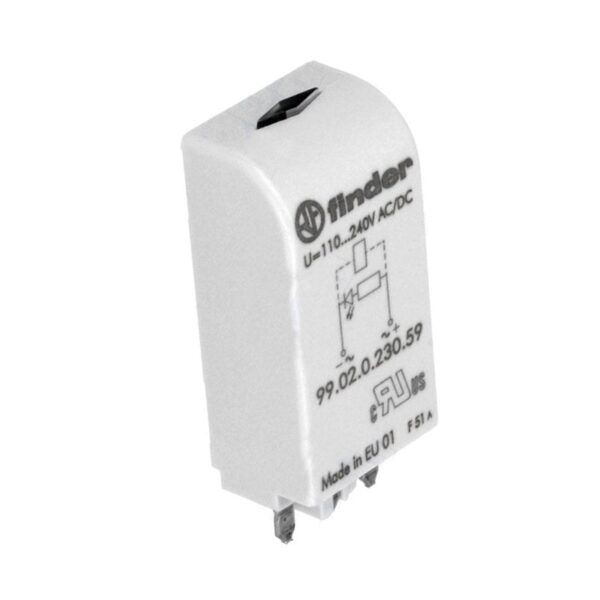 Finder (F.99.02.0.230.59) YEŞİL LED 110-24V AC/DC